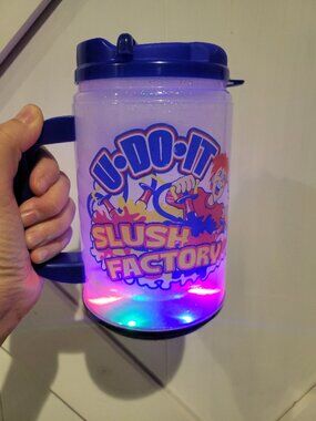 Whirley U-DO-IT 24 oz LED Light Up Travel Slush Factory Mug Cup